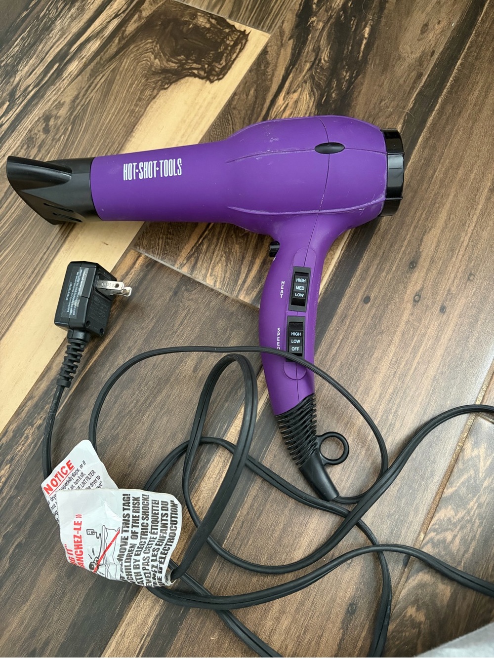 Hot Shot Tools Purple Hair Dryer